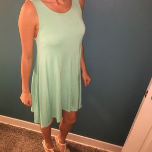 Sea green Tshirt dress