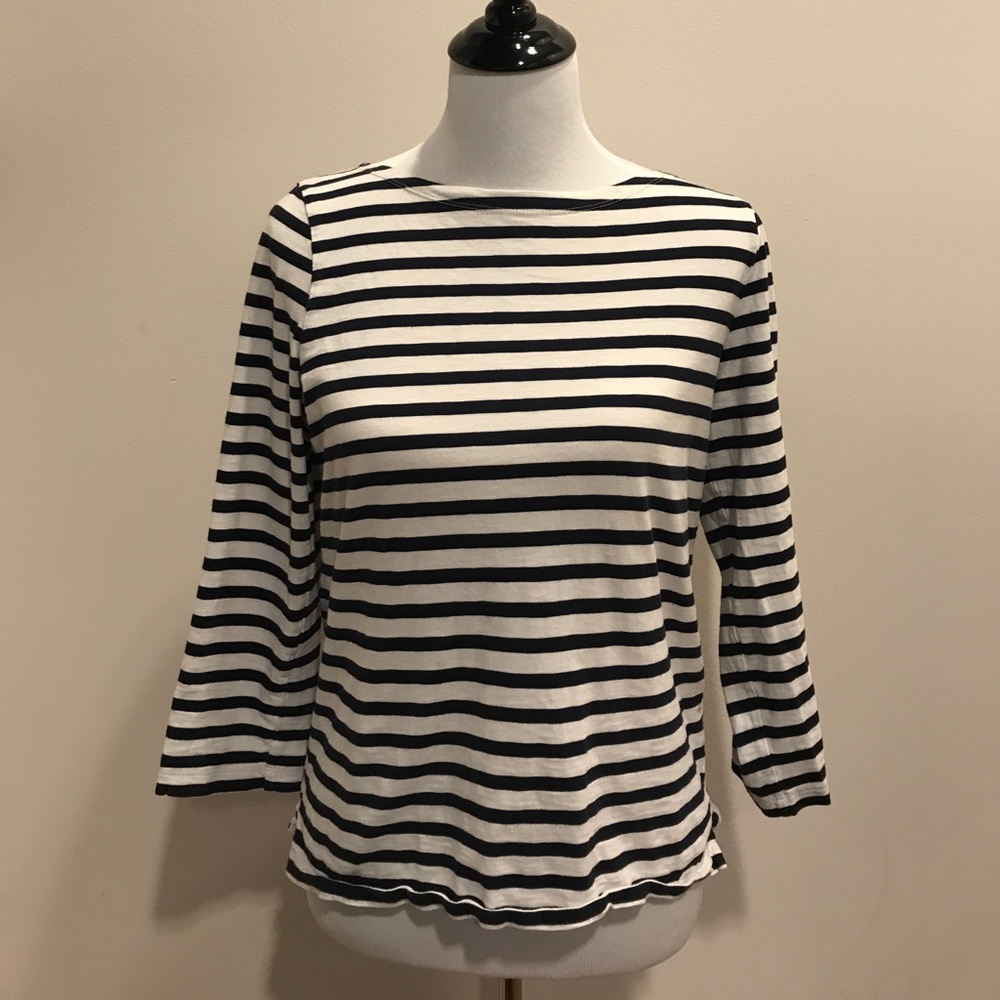 J.Crew Boatneck Striped Tee