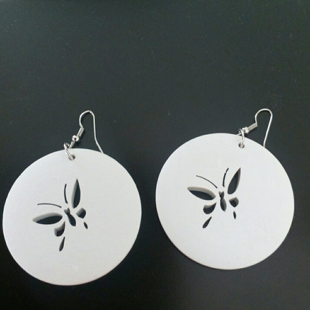 🔴 Laser Cut Natural Wood Earrings SALE!