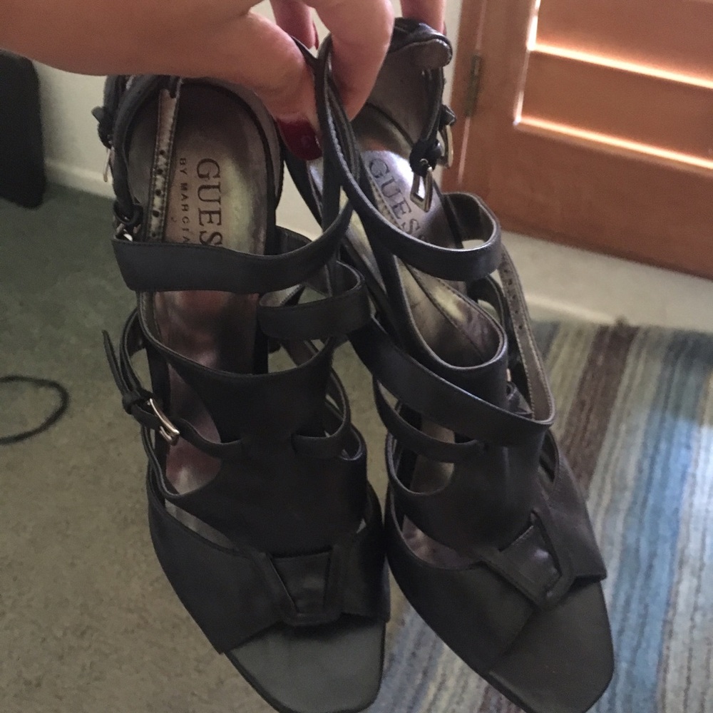 Black guess heels