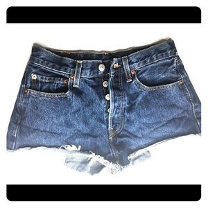Vintage High waist denim shorts