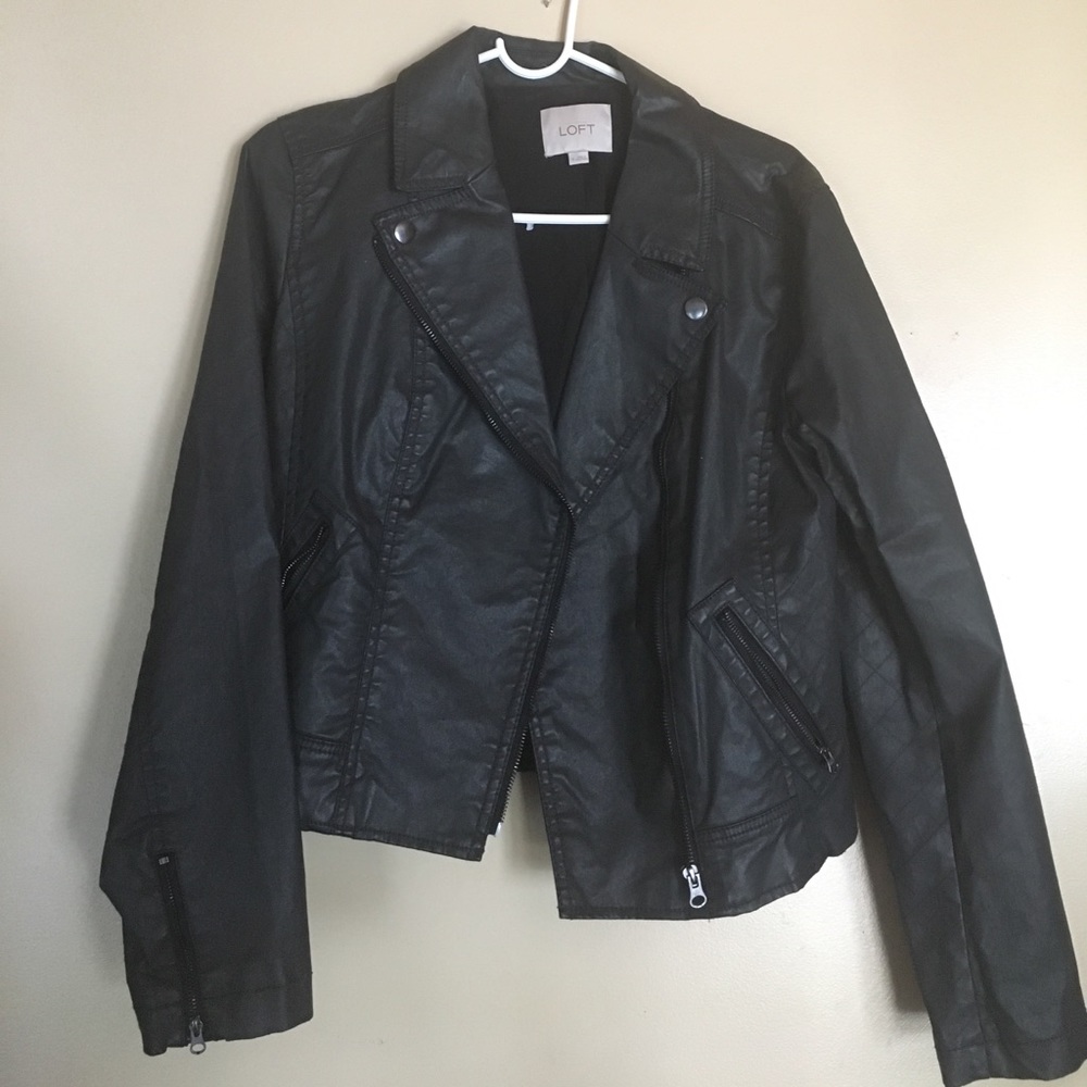 Faux leather jacket from loft!