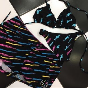 {Maui & Sons} Reversible Bathing Suit & Shorts