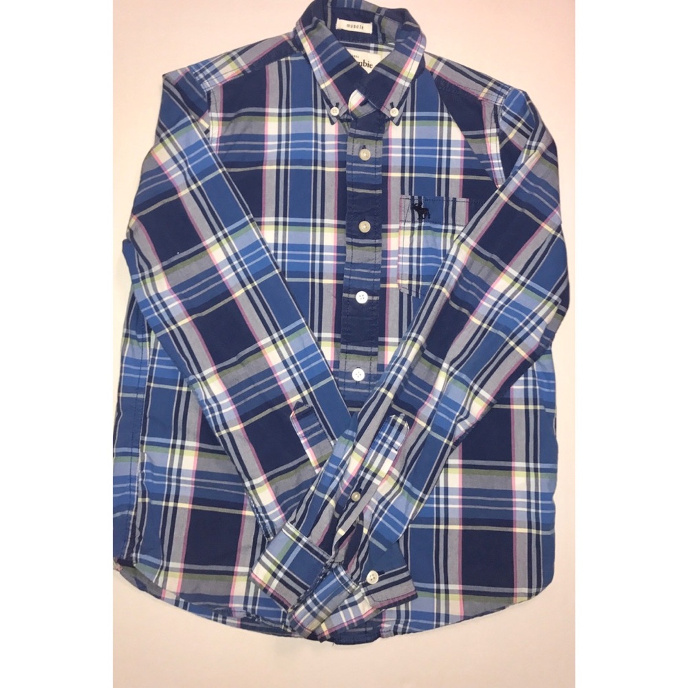 💥Abercrombie kids plaid shirt💥