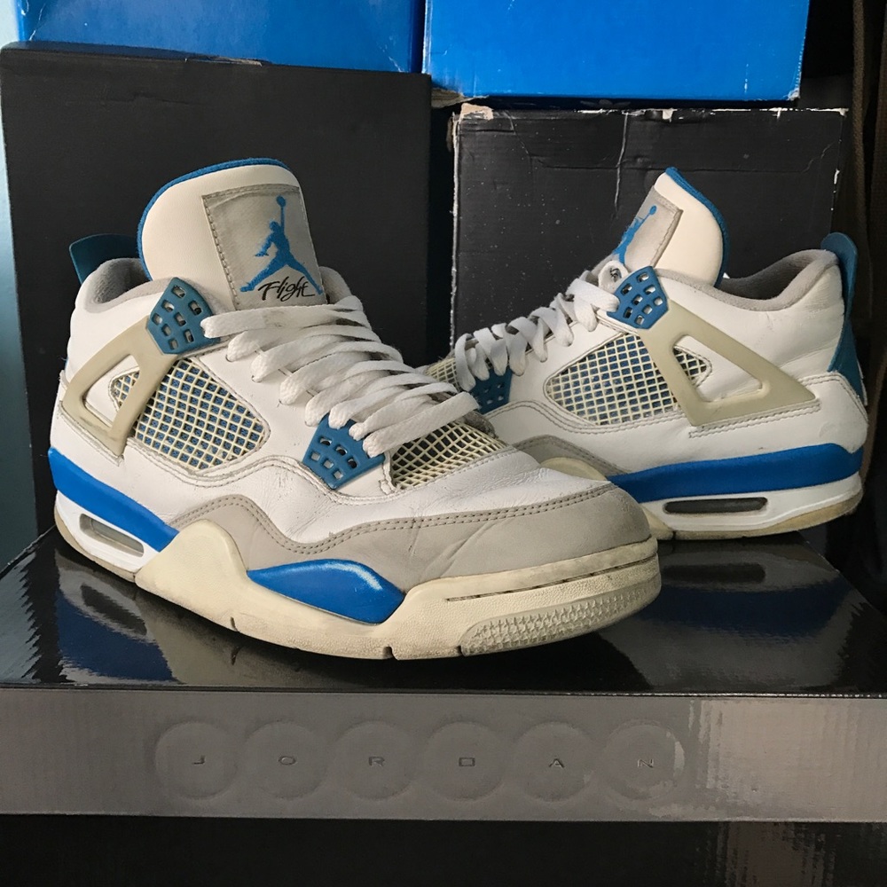 Nike Air Jordan IV 4 Military Blue size 8