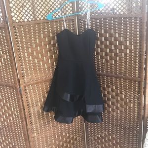 Black fit and flare formal dress