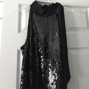 Lane Bryant black sequin tank. Size 18
