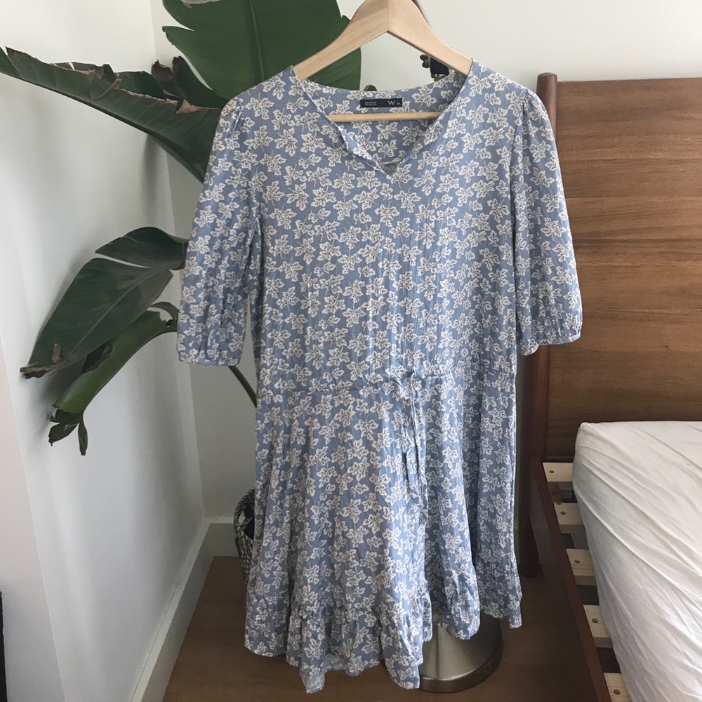 Regen Bogen W 55 Blue Floral Dress