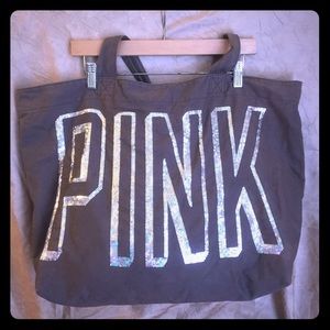 Brown "PINK" overnite bag