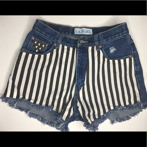 High waist denim shorts - Picture 1 of 2