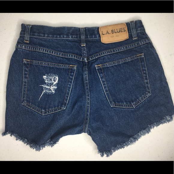 High waist denim shorts - Picture 2 of 2