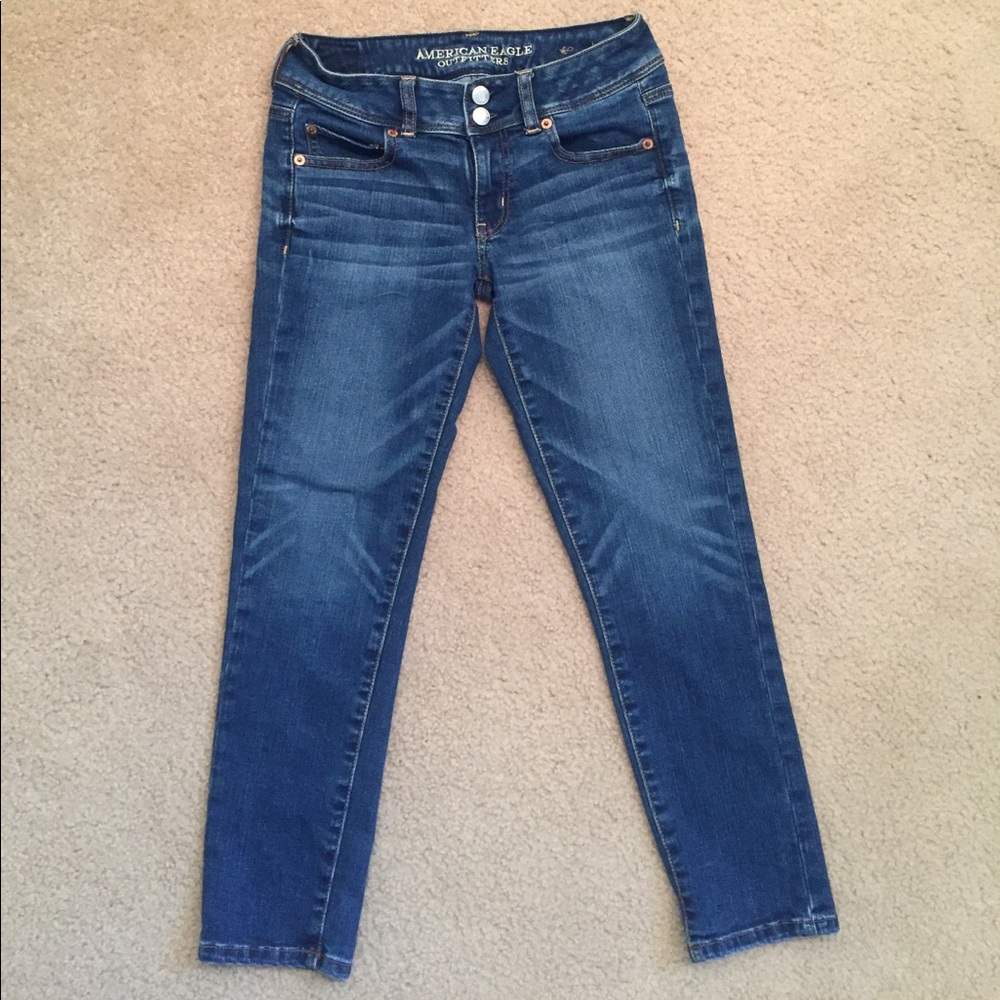 American Eagle Super Stretch Skinny Crop Size 2