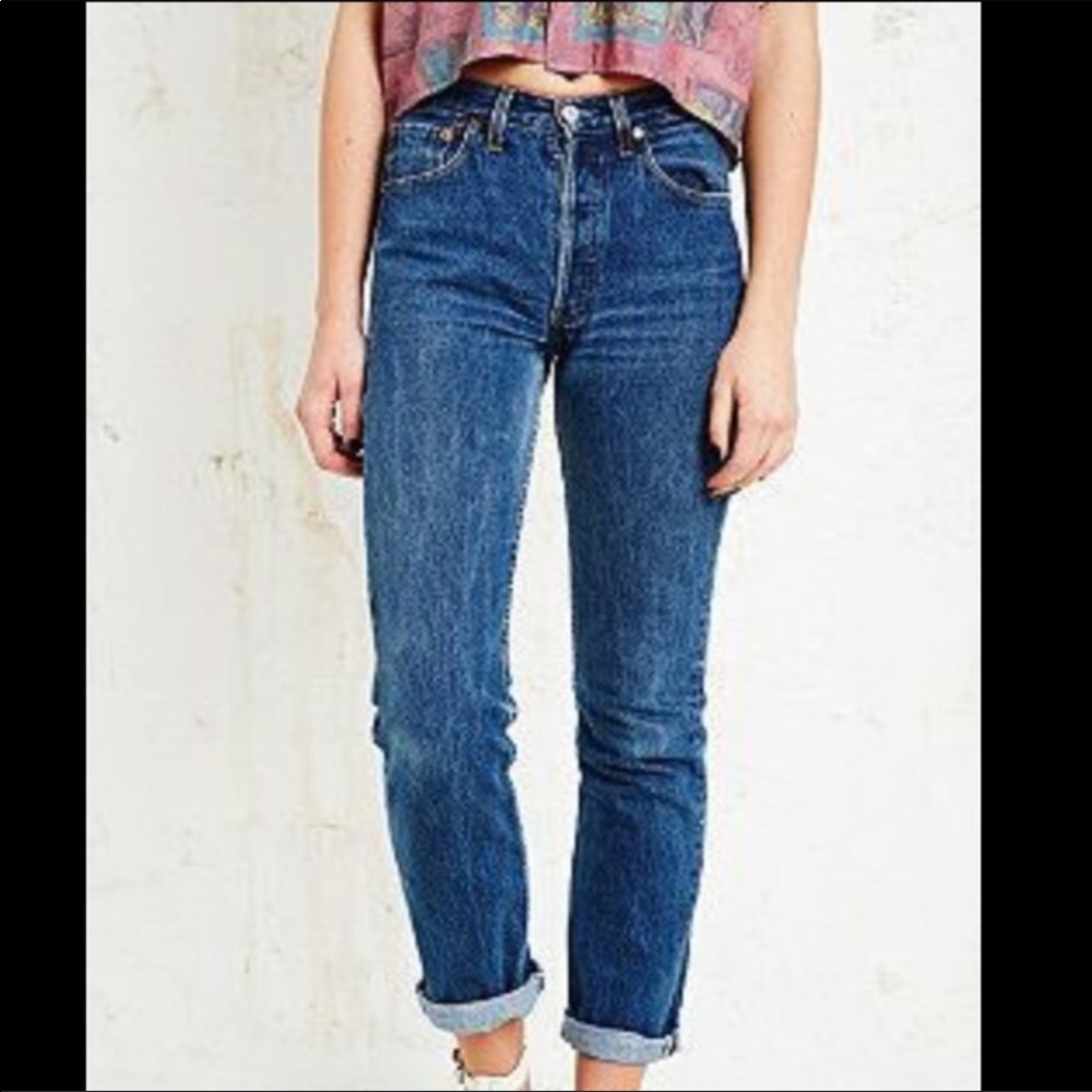 501 Levi's high rise jeans (mom jeans)