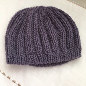 Purple beanie