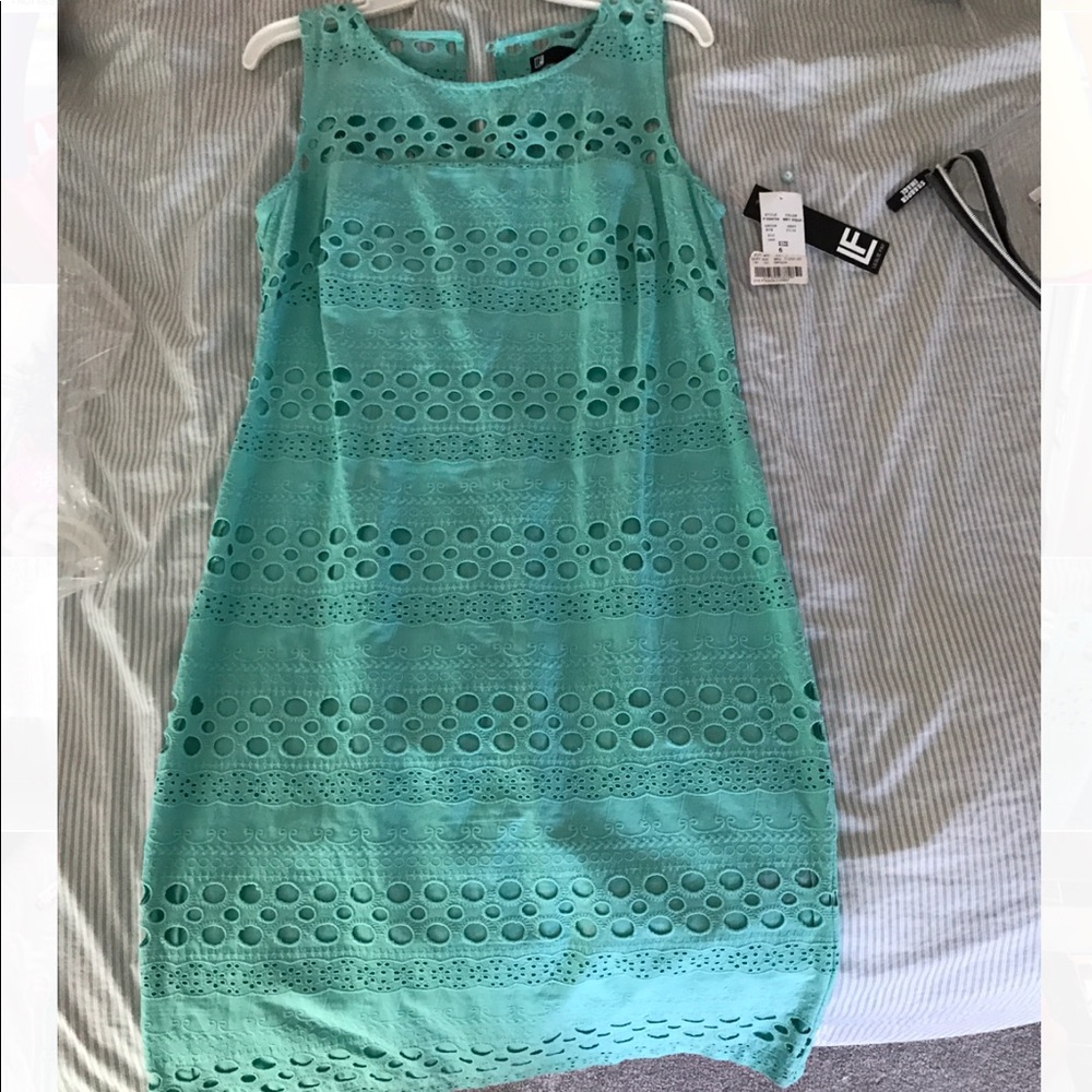 NWT eyelet green dress