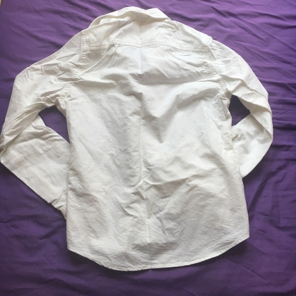 Hollister White Button Down Shirt Small - Picture 4 of 4
