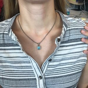 David Yurman Blue Topaz and Diamonds on Chain
