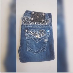 💋 Miss Me Embellished Sequin Jeans 26×30 💋