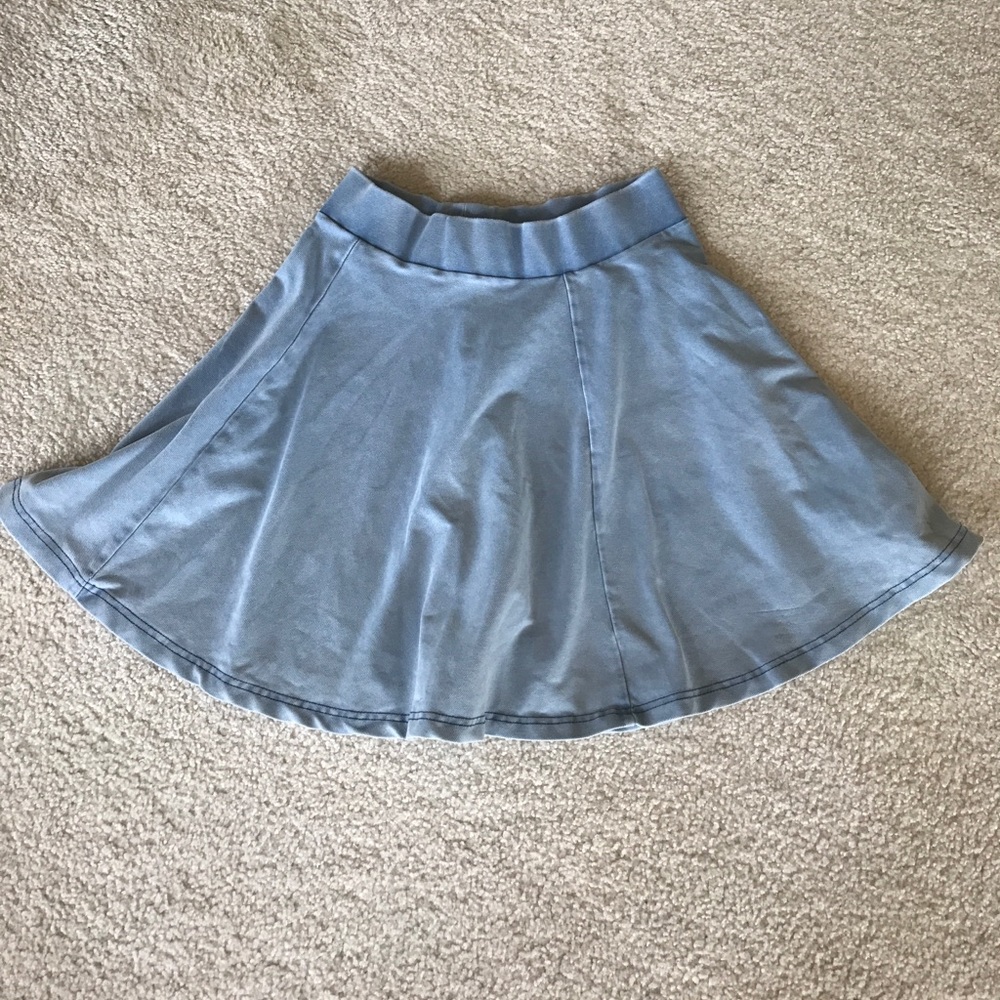 Top shop denim skater skirt