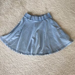 Top shop denim skater skirt