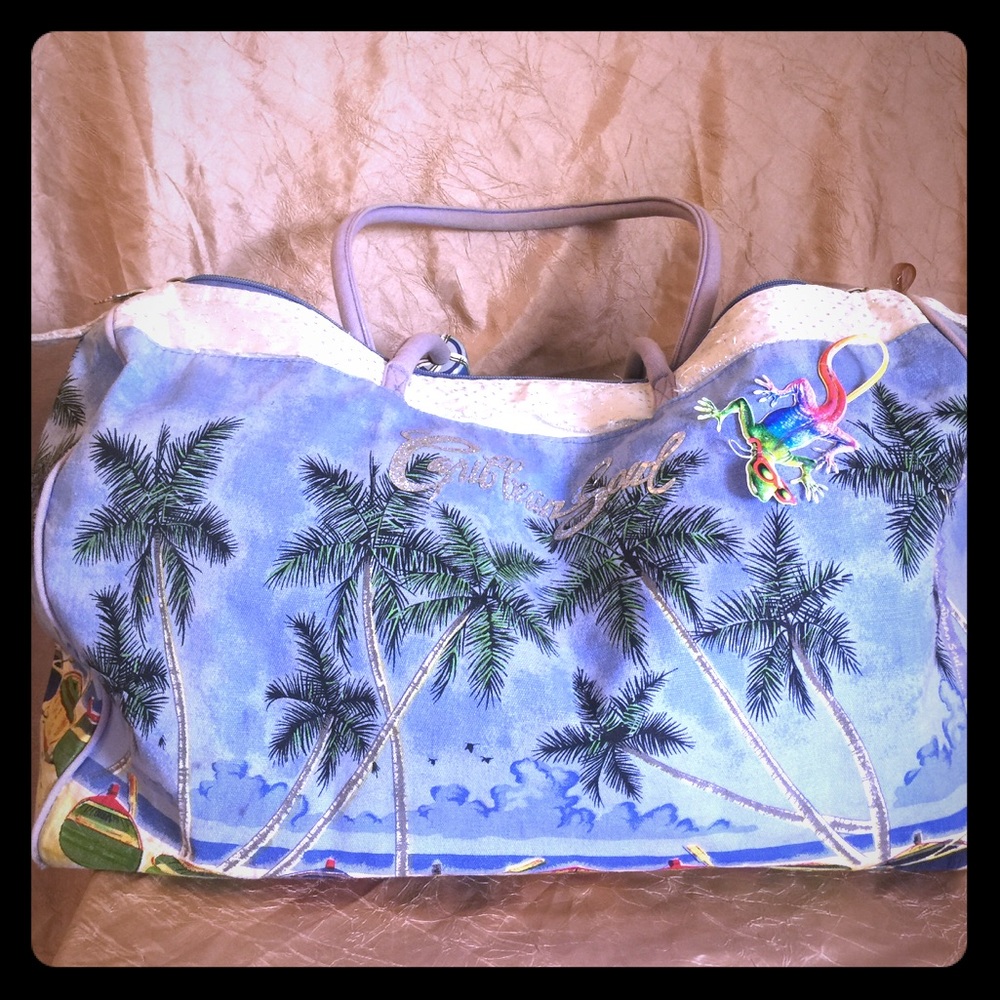 Super fun Caribbean soul overnite bag.