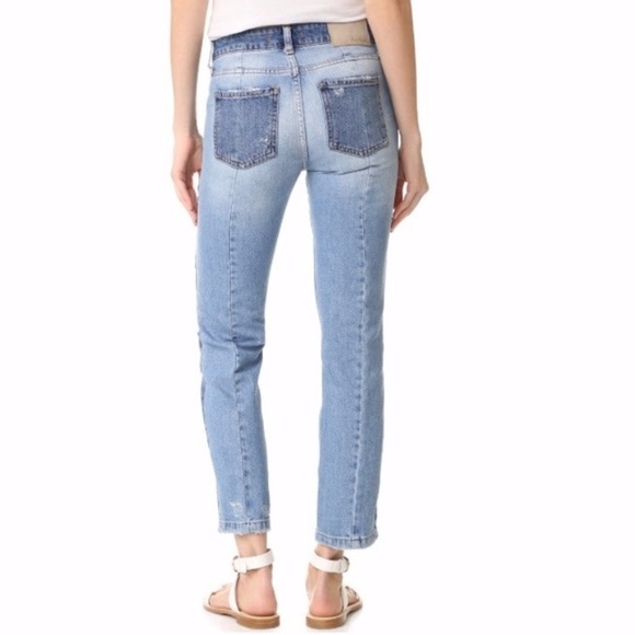 ❌SOLD❌ [Free People] Distressed Patchwork Jeans - Picture 5 of 7