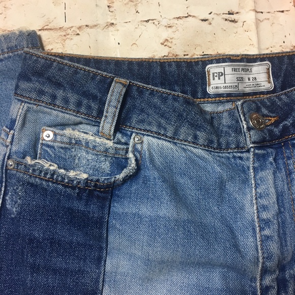 ❌SOLD❌ [Free People] Distressed Patchwork Jeans - Picture 7 of 7