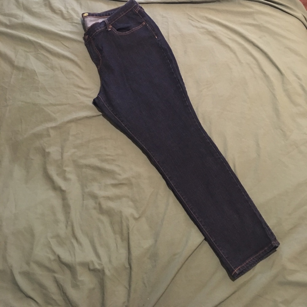 SOLD   Navy "The Sweet Heart" Jeans Size 20 - Picture 2 of 8