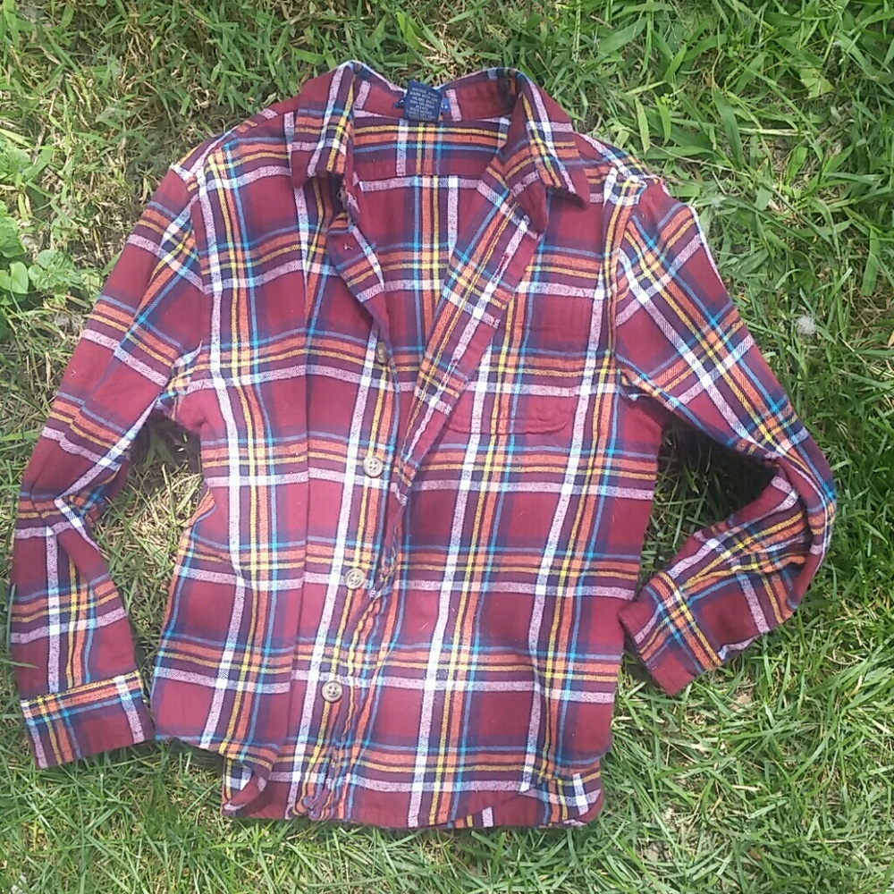 Boys plaid flannel shirt