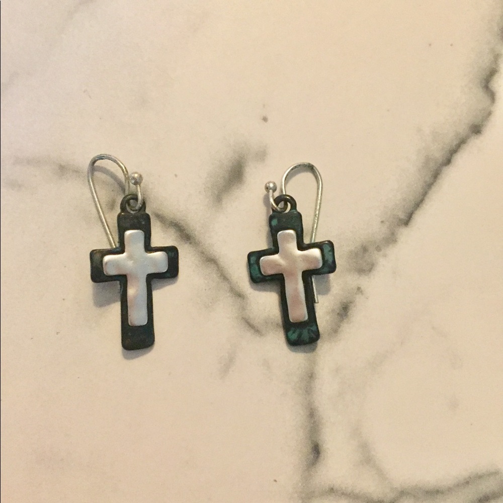 Cross earrings