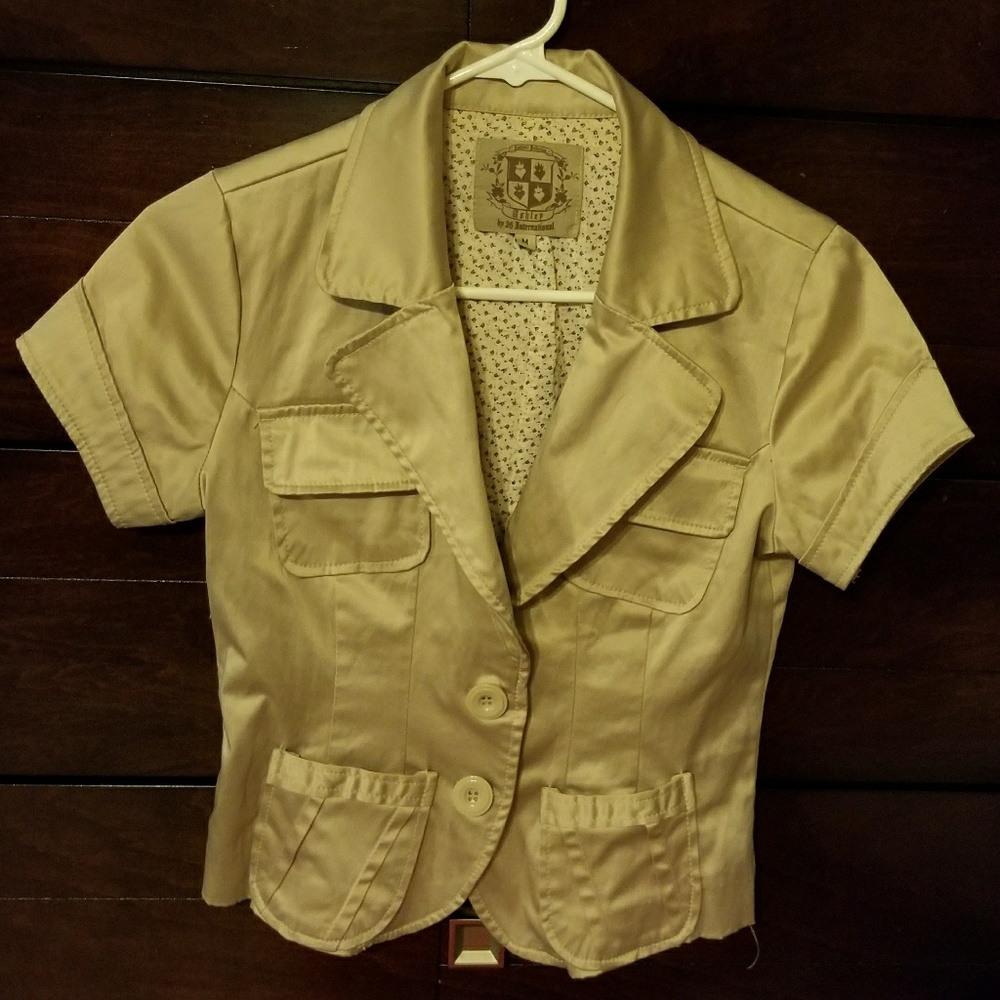 Satin short sleeve Blazer