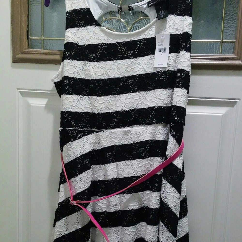 Lane bryant stripped dress