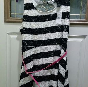 Lane bryant stripped dress