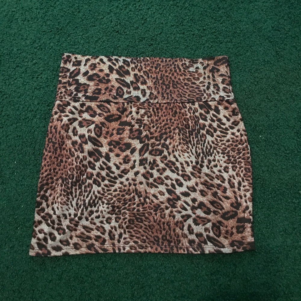 Cheetah Print Mini Skirt
