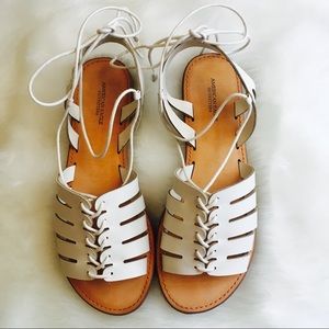 🆕LISTING!💕AMERICAN EAGLE LACE UP SANDALS🎀