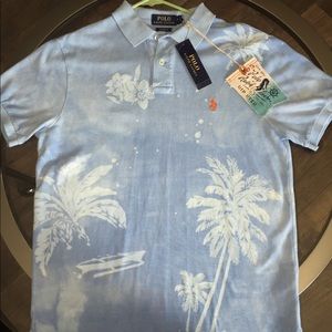 Polo Ralph Lauren Custom Fit Medium Dip Dyed Shirt