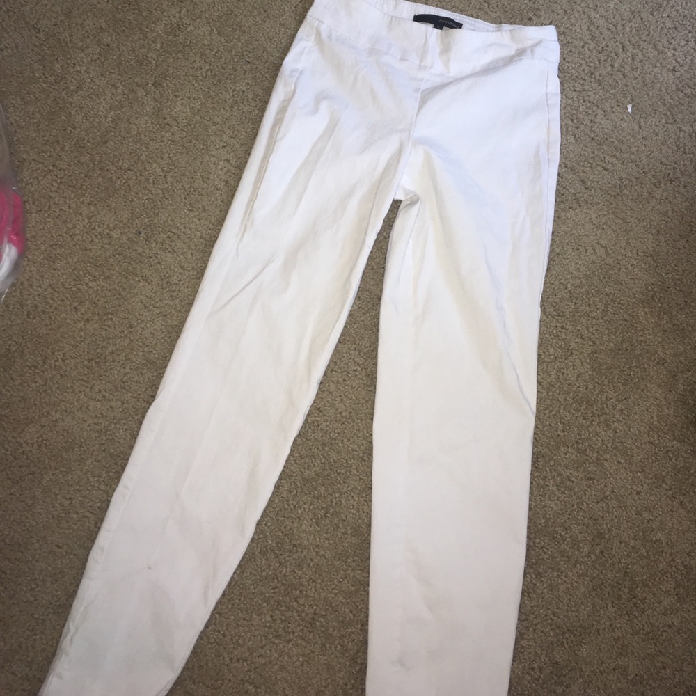 All white capris