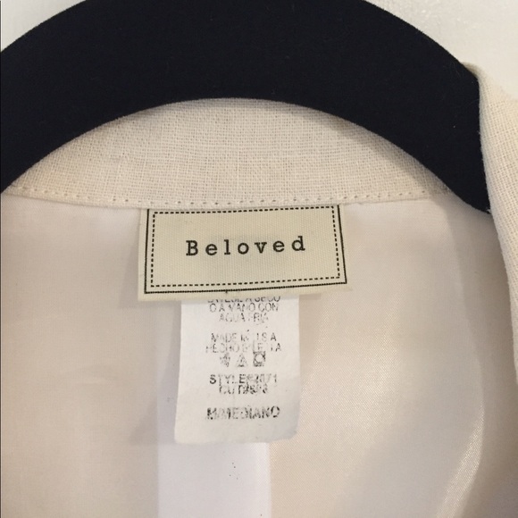Cream linen blazer by Beloved - Picture 2 of 6