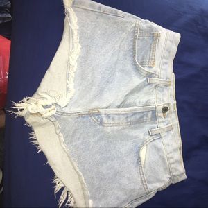 High waisted brandy Melville jean shorts