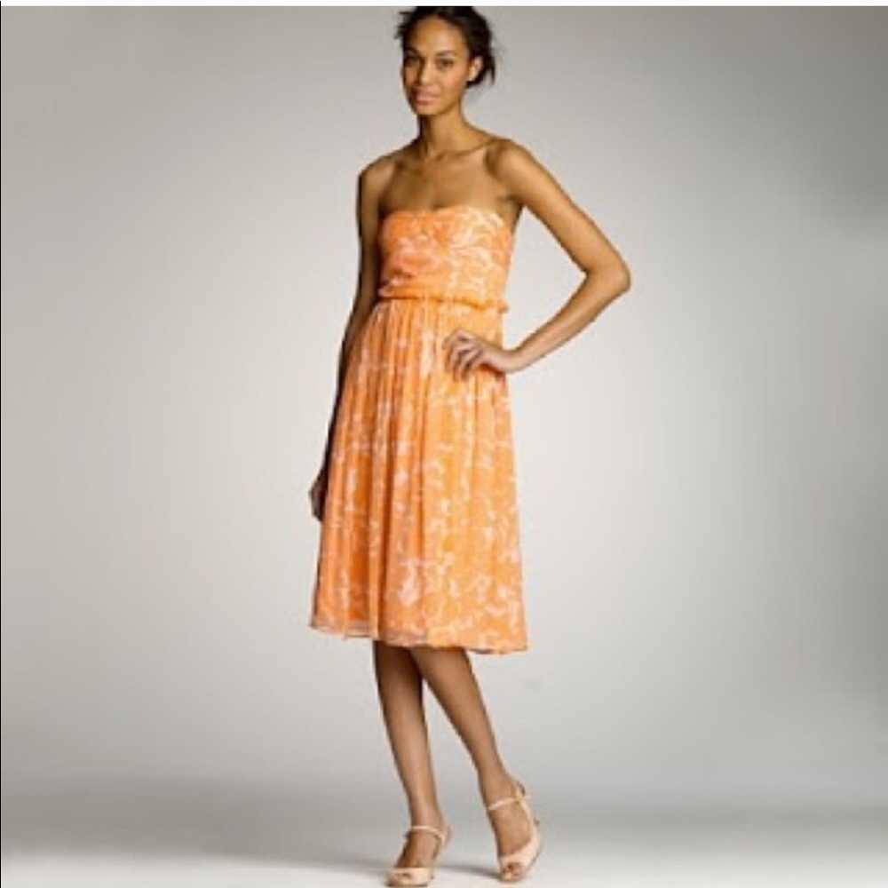 J crew peach dress