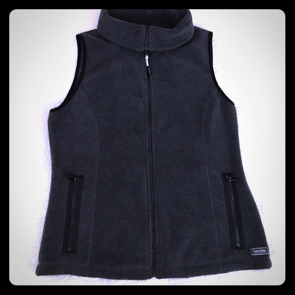 Calvin Klein Performance Vest Charcoal Grey  Sz :L