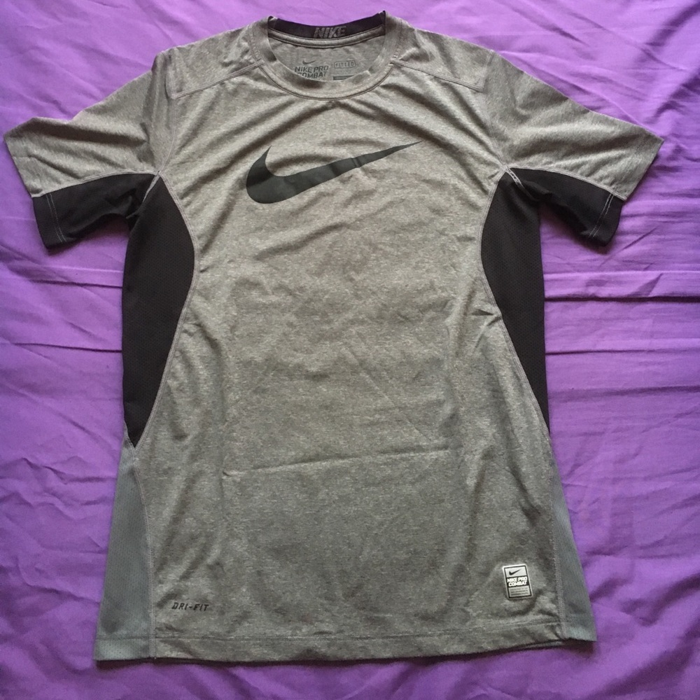 Kids Nike Combat Pro Large Grey Training Sport