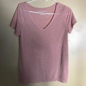 Pink short sleeve shirt