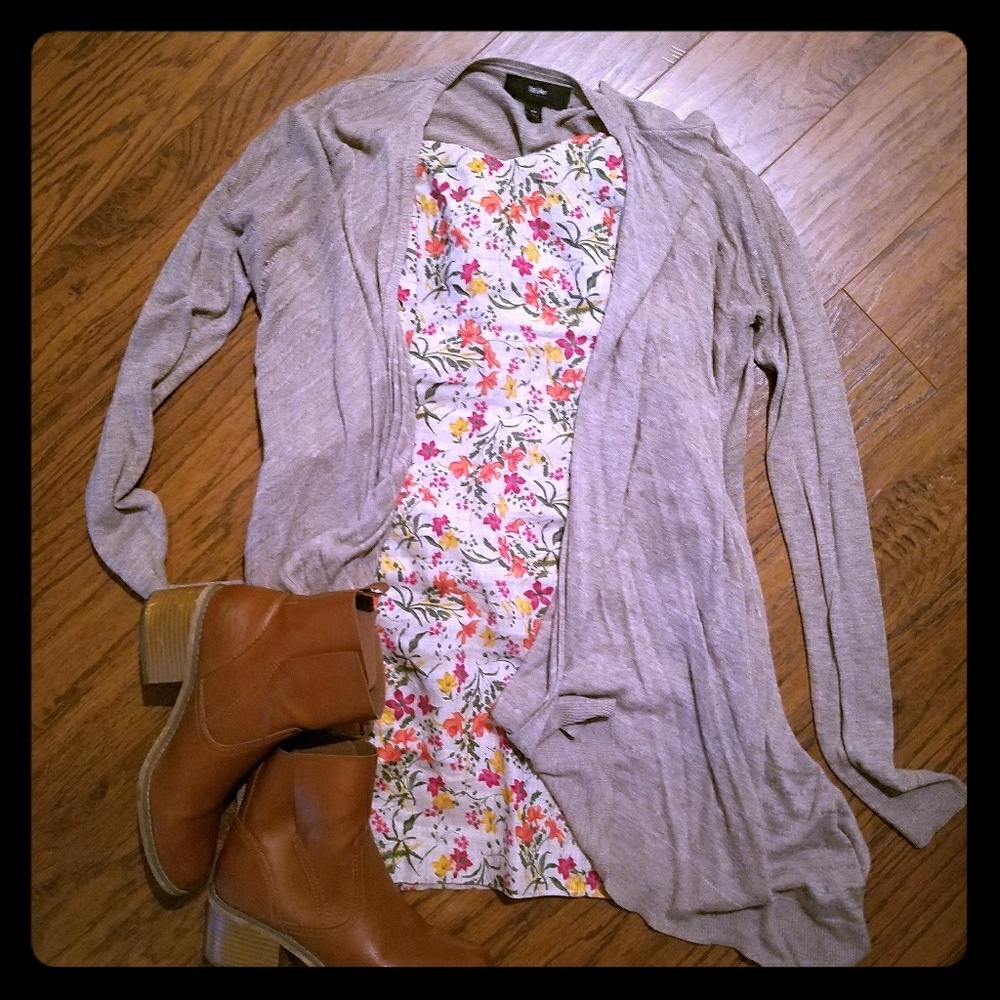 Forever 21 floral strapless dress