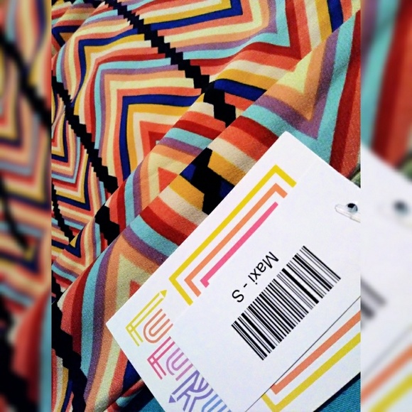 🆕⏩ NWT Lularoe small maxi skirt Chevron parallel - Picture 2 of 3