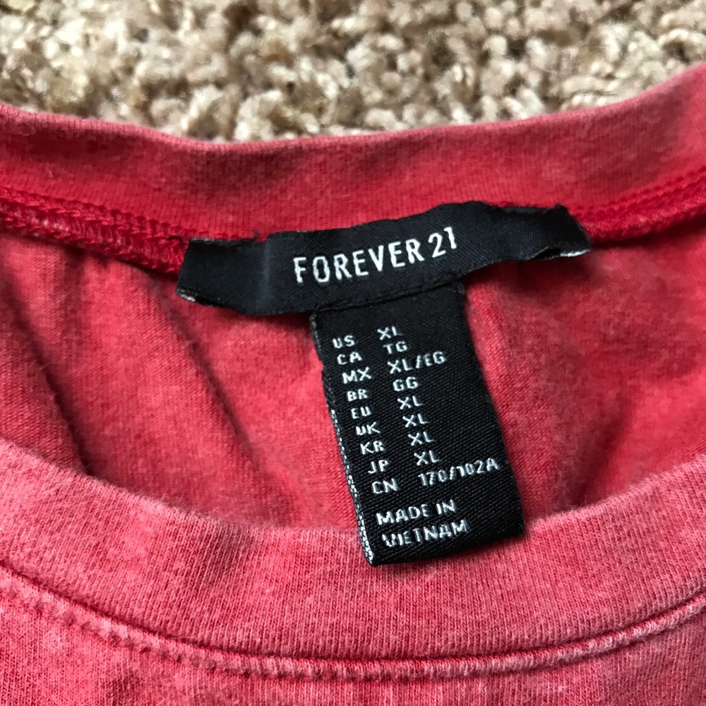 red forever 21 tank