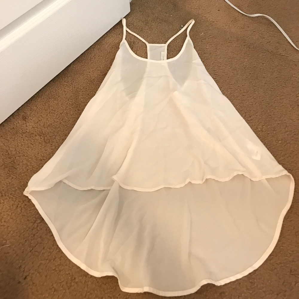 Lush Ivory High Low Tank