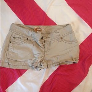 Khaki shorts from Mudd Size 5 Juniors