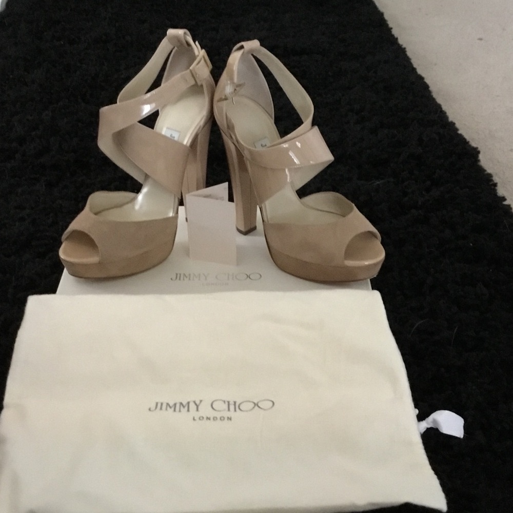 WOMEN'S SIZE 8 JIMMY CHOO PLATFORM HEELS