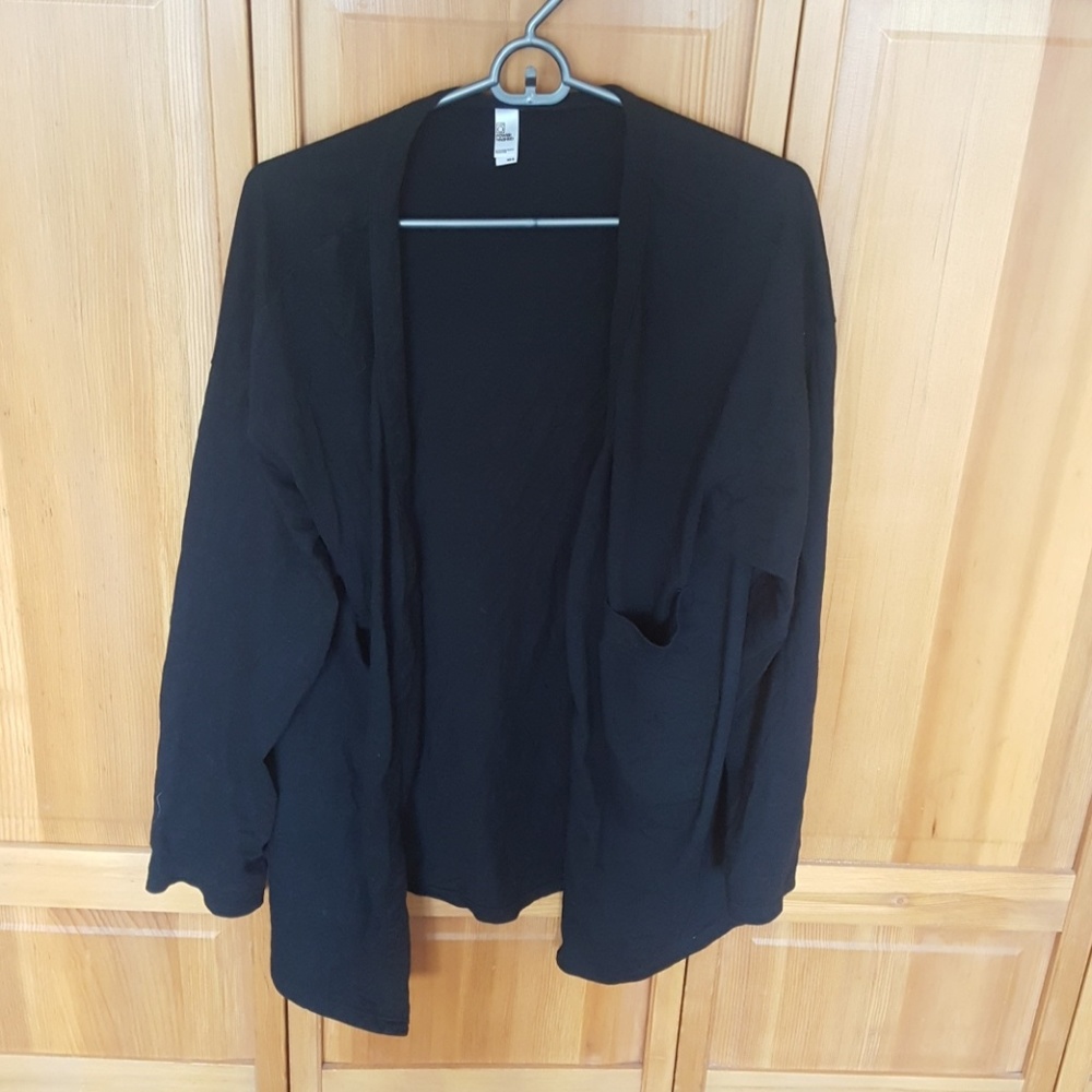 American Apparel oversized black cardigan.